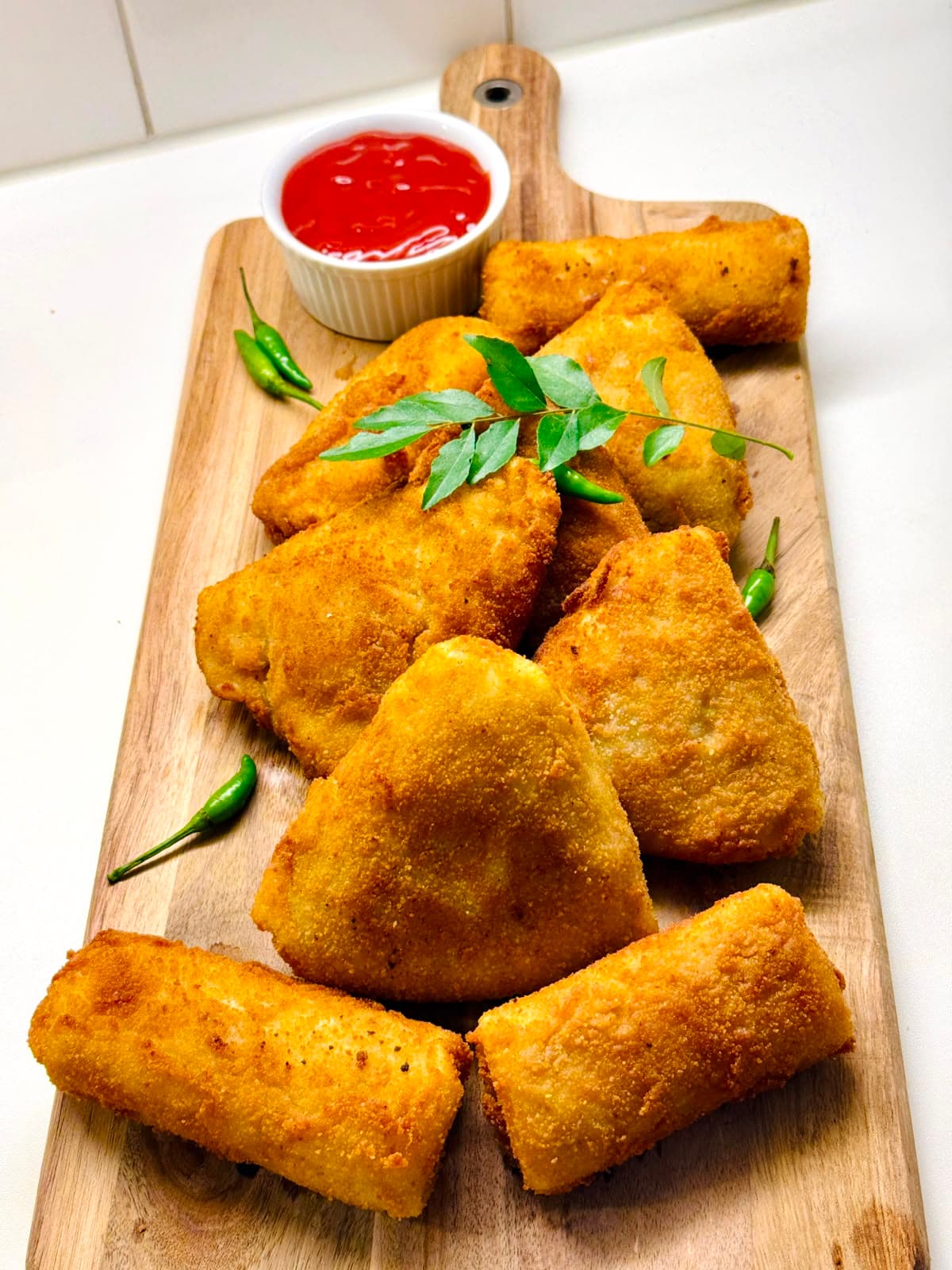 Supplied Chamo's Kitchen savoury rolls photograph.